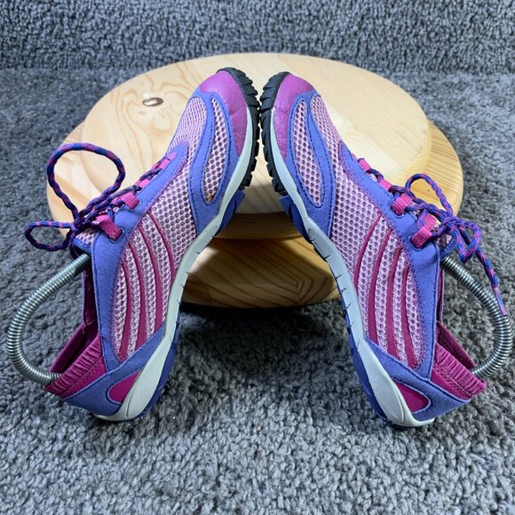 Merrell Pace Glove Trail Running Shoe Womens 8.5 Barefoot Ultra Marine Mulberry - Picture 5 of 9